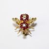 Picture of Vintage 14k Gold, Ruby & Diamond Bee Brooch/Pendant