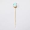 Picture of Antique 10k Gold & Stunning White Opal Cabochon Stick Pin