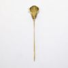 Picture of Vintage 14k Gold, Freshwater Pearl & Carved Tiger's Eye Stick Pin Shaped Like a Man in a Turban