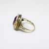 Picture of Stunning Art Deco Era 14k Rose & Yellow Gold, Amethyst, Seed Pearl & Black Enamel Ring