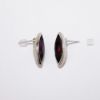 Picture of Signed YSL 'Yves Saint Laurent' Purple Marquis Shaped Rhinestones Stud Earrings