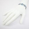 Picture of Vintage Mid Century Modern Meka Sterling Silver & Blue Guilloche Enameled Heart Bracelet