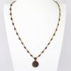 Picture of Vintage Silver & Bohemian Garnet Necklace With Teardrop Pendant