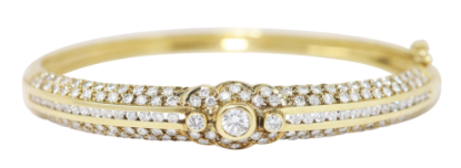 Picture of 3.50ct Diamond Bangle Bracelet in 14k Yellow Gold
