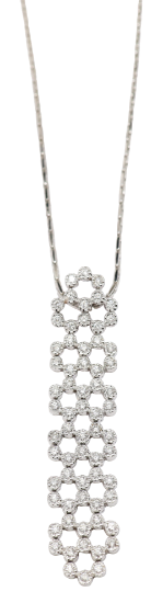 Picture of 1.00ct Diamond Necklace in 18k White Gold