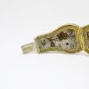 Picture of Vintage Gilt Chinese Export Silver Filigree Bracelet with Carved Wood Panels