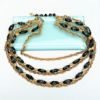 Picture of Trifari 'Suspended Animation' Black Confetti Bead & Chain Necklace