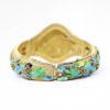 Picture of Rare Gilt Chinese Export Filigree Cloisonné Enamel Dragon Motif Bracelet