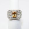 Picture of 1.25ct Oval Citrine and Diamond Ring in 14k Yellow Gold