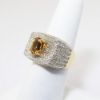 Picture of 1.25ct Oval Citrine and Diamond Ring in 14k Yellow Gold