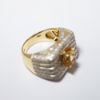 Picture of 1.25ct Oval Citrine and Diamond Ring in 14k Yellow Gold