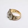 Picture of Vintage 10k Gold, White Gold, Enamel & Diamond 32nd Degree Freemason's Ring 