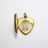 Picture of Antique 14k Gold & Diamond Heart Shaped Locket