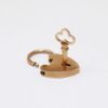 Picture of Antique Victorian Era 12k Rose Gold Working Heart Lock Charm/Pendant with Key