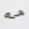 Picture of Georg Jensen (Denmark) Mid Century Modernist Sterling Silver Cuff Links, Style #2 