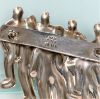 Picture of Mid Century Modernist Taxco Sterling Silver Group of People Brooch