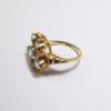 Picture of Vintage 10k Rose & Yellow Gold Order of the Eastern Star Ring with Synthetic Aquamarines