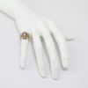 Picture of Vintage 10k Rose & Yellow Gold Order of the Eastern Star Ring with Synthetic Aquamarines