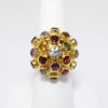 Picture of Vintage H. Stern (Brazil) 18k Gold Modernist Multi-Gemstone Ring