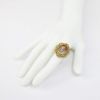 Picture of Vintage Mid Century Corletto 18k Gold, Hand Painted Portrait & Diamond Statement Ring