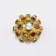 Picture of Vintage H. Stern (Brazil) 18k Gold Modernist Multi-Gemstone Brooch/Pendant