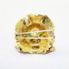 Picture of 1960's Rino Frascarolo 18k Gold, Enamel, Diamond & Emerald Leaping Lion Brooch/Pendant