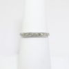 Picture of Vintage Art Deco 18k White Gold & Diamond Wedding Band