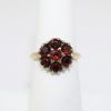 Picture of Antique 10k Gold & Bohemian Garnet Flower Ring