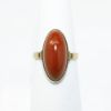 Picture of Antique Victorian Era 9ct (9k) Gold & Red Jasper Cabochon Ring