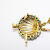 Picture of Antique 18k Gold & Turquoise Tasseled Brooch/Pendant