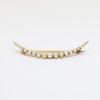 Picture of Vintage 14k Gold & Natural Seed Pearl Crescent Moon Brooch