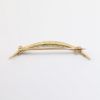 Picture of Vintage 14k Gold & Natural Seed Pearl Crescent Moon Brooch