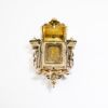 Picture of Antique Victorian 10k Gold, Pearl & Enamel Mourning/Memento Mori Hair Slide Locket