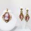 Picture of Mid Century Victorian Revival 10k Rose & Yellow Gold, Pearl & Carved Stone Cameo Earring & Pendant Set