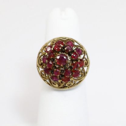 Picture of Vintage 7k Gold & Ruby Thai Princess/Harem Style Ring