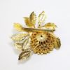 Picture of Vintage 1960's Vendôme Rhinestone & Enameled Flower Brooch