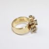 Picture of Vintage Mid Century Diamond Statement Ring in 14k Yellow Gold