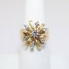 Picture of Vintage Mid Century Diamond Statement Ring in 14k Yellow Gold