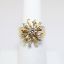 Picture of Vintage Mid Century Diamond Statement Ring in 14k Yellow Gold