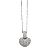 Picture of 1.02ct diamond pave heart necklace, 18k white gold