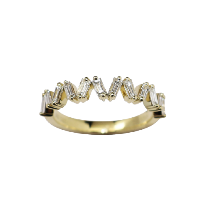 Picture of 0.50ct baguette diamond band, 14k yellow gold