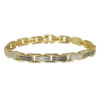 Picture of 10K Yellow Gold Diamond Link Bracelet
