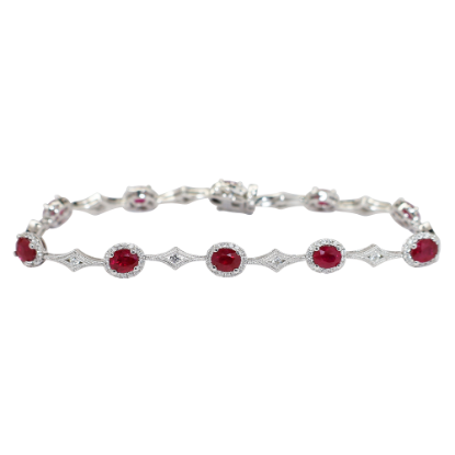 Picture of Ruby and Diamond Bracelet