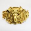 Picture of Stunning Victorian Era 18k Gold Etruscan Revival Ram's Head Bracelet