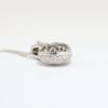 Picture of 1.02ct diamond pave heart necklace, 18k white gold