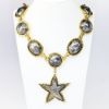 Picture of Vintage Edouard Rambaud, Paris Gold & Silver Toned Statement Necklace/Belt with Star