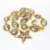 Picture of Vintage Edouard Rambaud, Paris Gold & Silver Toned Statement Necklace/Belt with Star