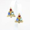 Picture of Vintage 1960's Weiss Rhinestone Christmas Tree Brooch & Clip-On Earring Set