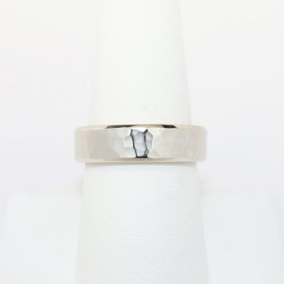 Picture of Verragio Hammered Wedding Band, 14k Two-Tone Gold