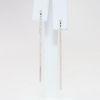 Picture of 14k White Gold & 0.33ct Diamond Modern Hook Earrings